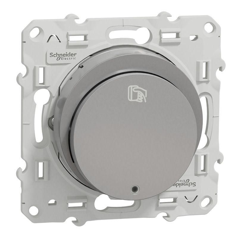                         Odace interrupteur à carte - aluminium