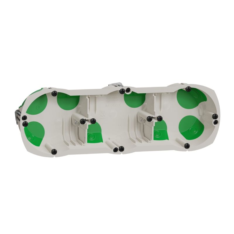                         Boite d'encastrement étanche Multifix Air - 3 postes - Profondeur 40mm