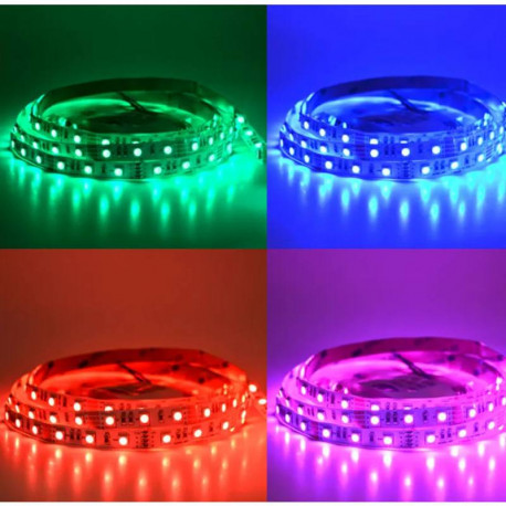 RUBAN LED - 9W/M - 12VDC - RGB - IP54 - (rouleau de 5m)