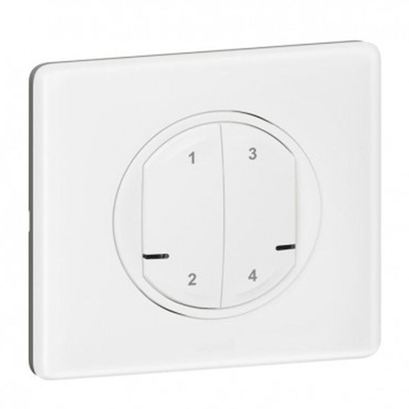                         Commande sans fil 4 scénarios Legrand - Celiane with Netatmo - Blanc