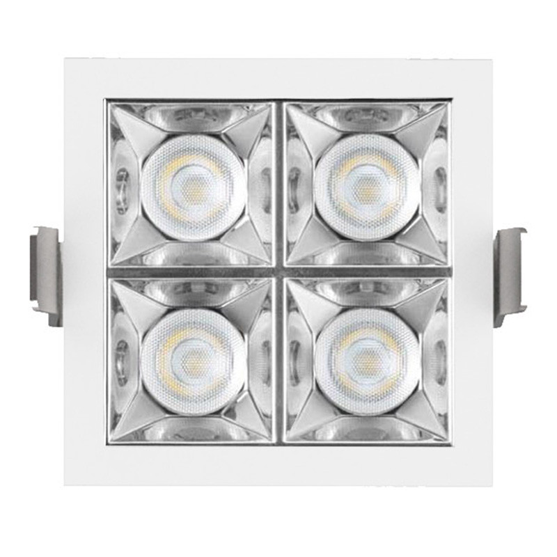                         Plafonnier  LED intérieur carré blanc LINE Luxolum - 11W - 600LM - 67x67 - 3000K