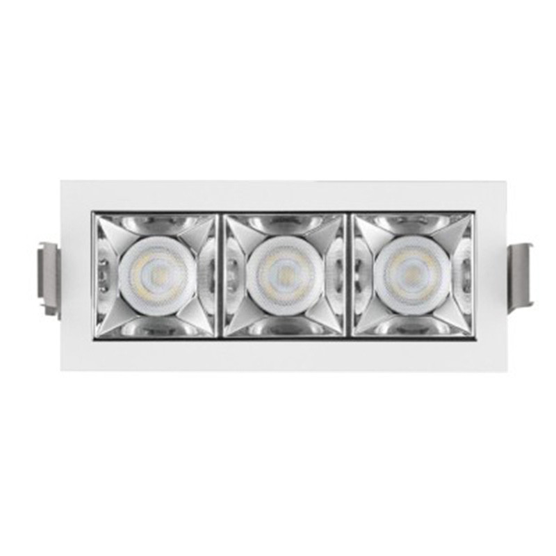                        Plafonnier LED intérieur blanc LINE Luxolum - 9W - 500LM - 105x45 - 3000K - Dimmable