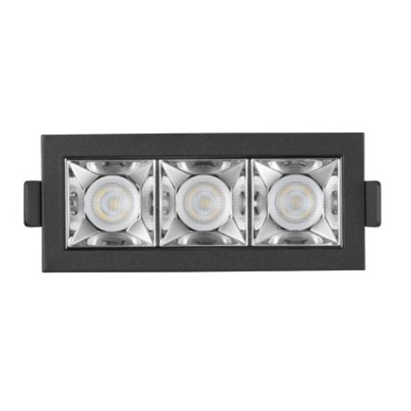                         Plafonnier LED intérieur noir LINE Luxolum - 9W - 500LM - 105x45 - 3000K - Dimmable
