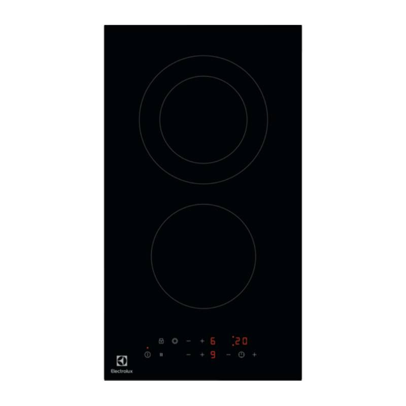                         PLAQUE - VITRO - 2 FEUX - TOUCHE SENSITIVES