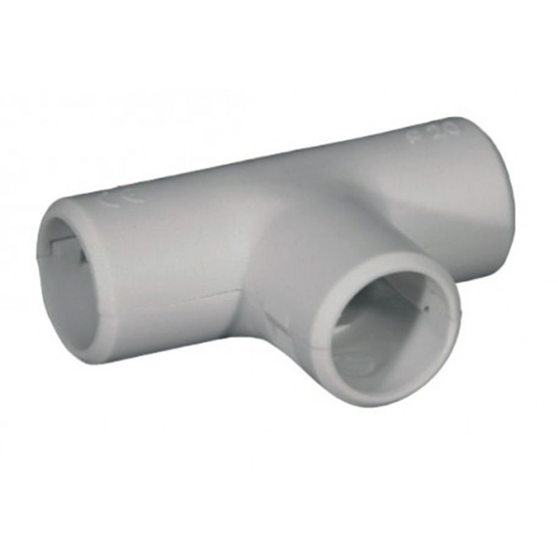                         Té IRL'OC ouvrables pour inspection pour tubes IRL - Ø20 mm - Gris