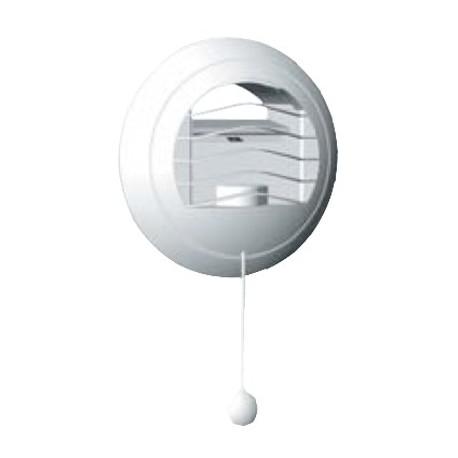 BOUCHE EXTRACTION - AUTOREGLABLE - CUISINE - 45/105m3 - Ø125 - A TIRETTE