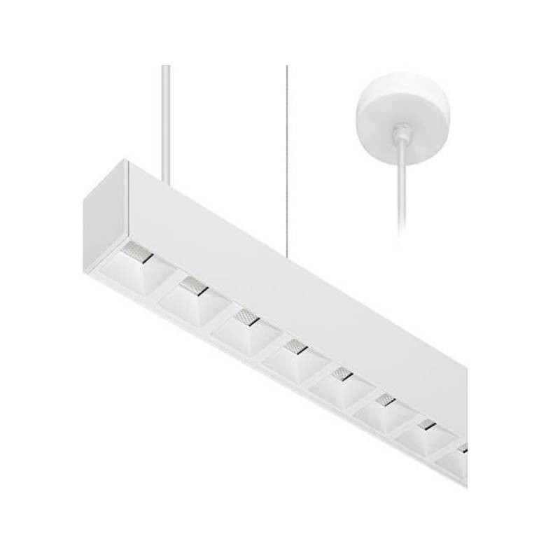                         Suspension linéaire LINEAR 1P Indigo - 38W - Blanc - IP20