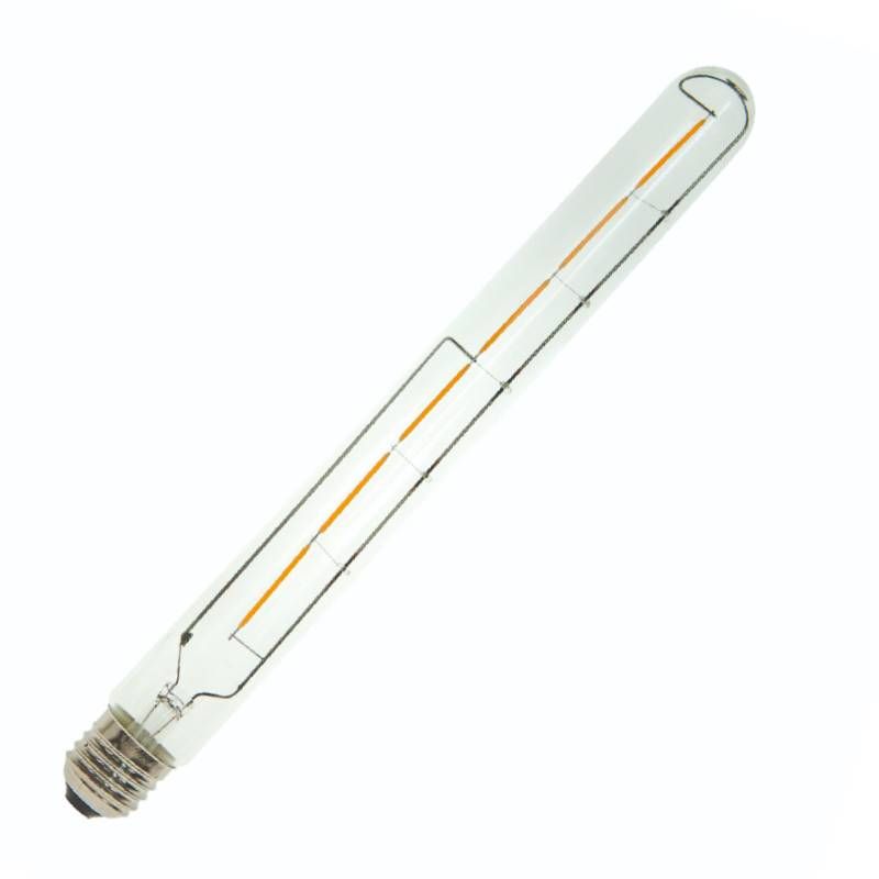                         Ampoule LED à filament Tube T30 E27 - 5W - 2200K - 550lm - H 300mm - Clair - Dimmable