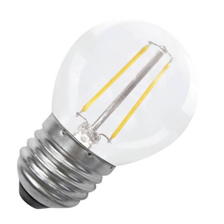 LED FILAMENT - SPHERIQUE - E27 - 12/24VAC/DC - 827 - 180LM - 2W
