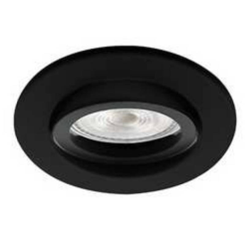                         DO47505 - Spot encastré rond en fonte d'aluminium ALA1013 RX - Orientable - 50W - GU10 - Noir mat