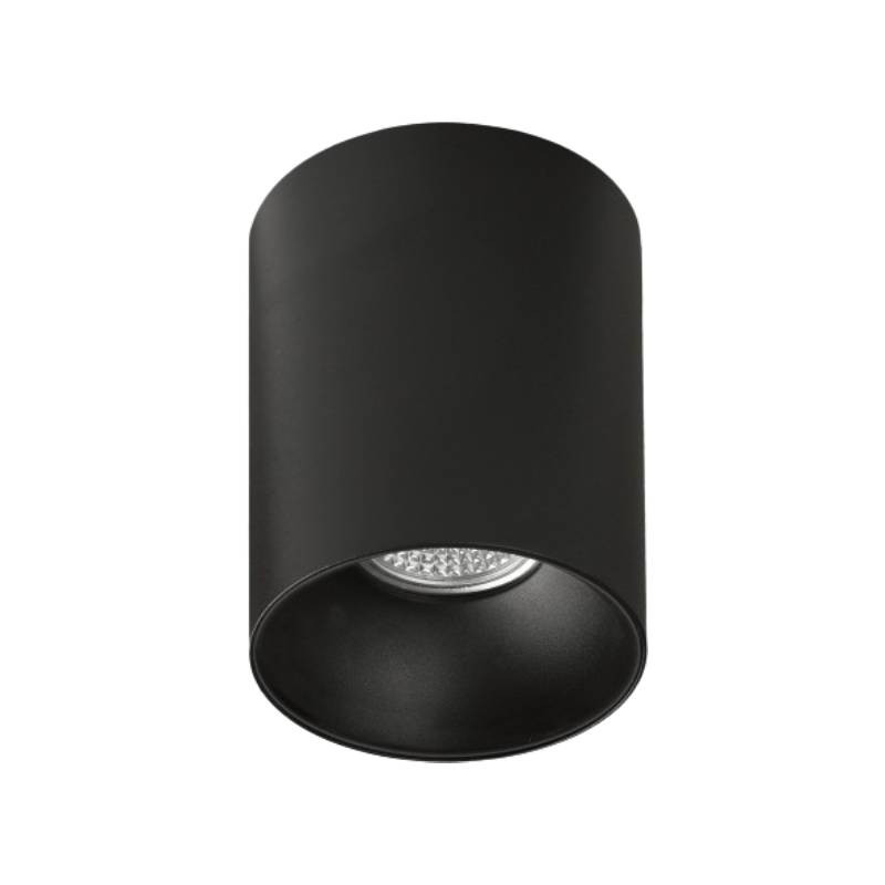                         SPOT PLAFOND - BRANCO - ROND - GU10 - NOIR