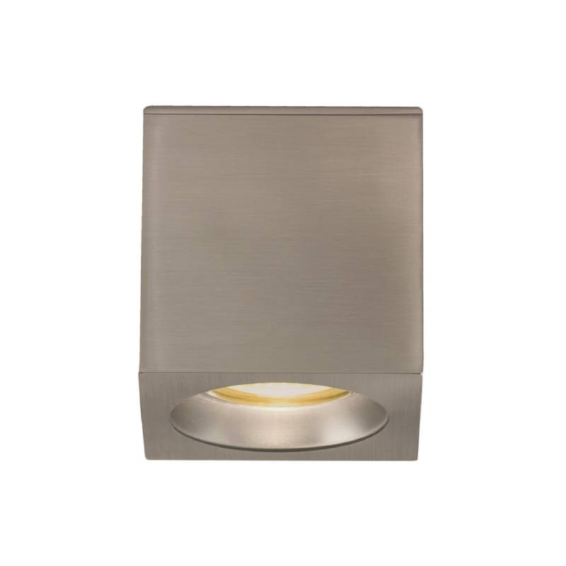                         SPOT PLAFOND - BRANCO - CARRE - GU10 - NICKEL MAT - IP65 - CLII