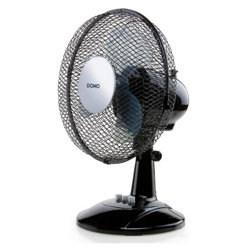                         VENTILATEUR - TABLE - Ø23cm - 30W - 2 VITESSES - PIVOTANT - NOIR