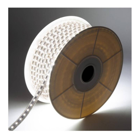 RUBAN LED - 6W/M - 230V - 840 - 600LM/M - IP65 - (au mètre)
