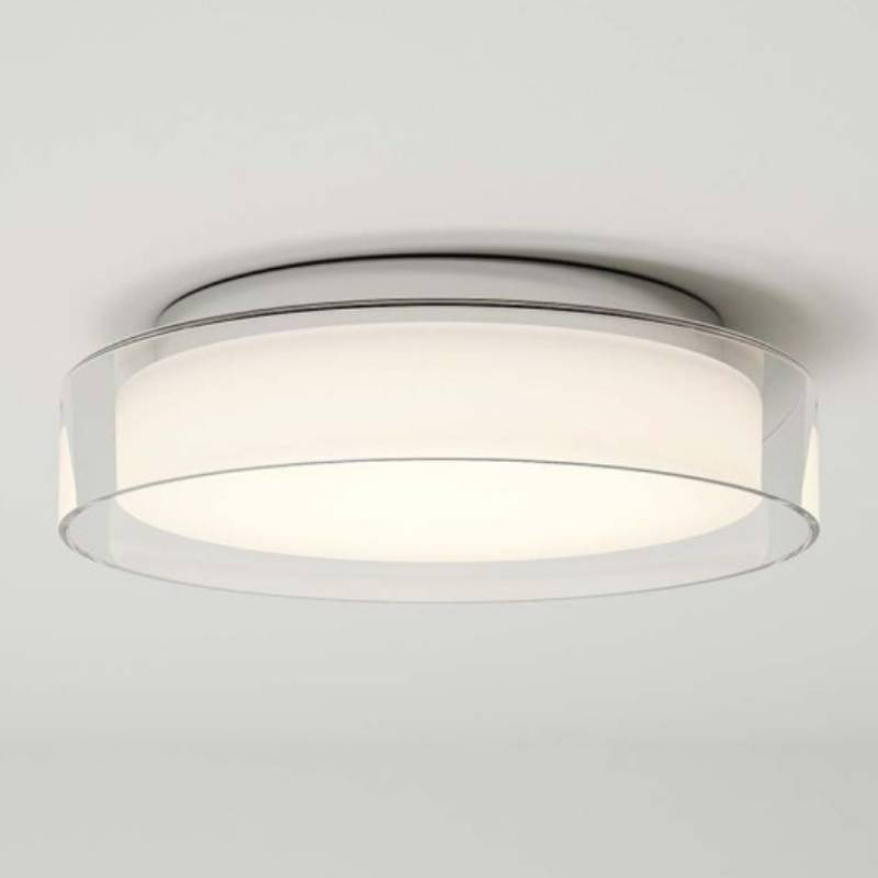                         PLAFONNIER - AZARO - 12W - 830/840 - 500LM - IP44 - CHROME - CLII - Ø230