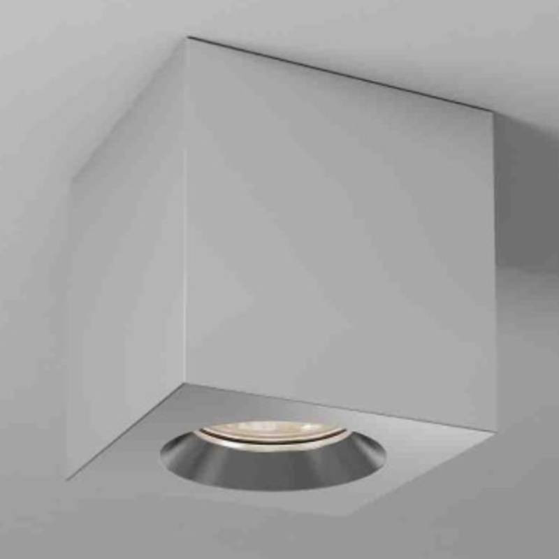                        PLAFONNIER - KLARA CARRE - GU10 - IP65 - CHROME - CLII