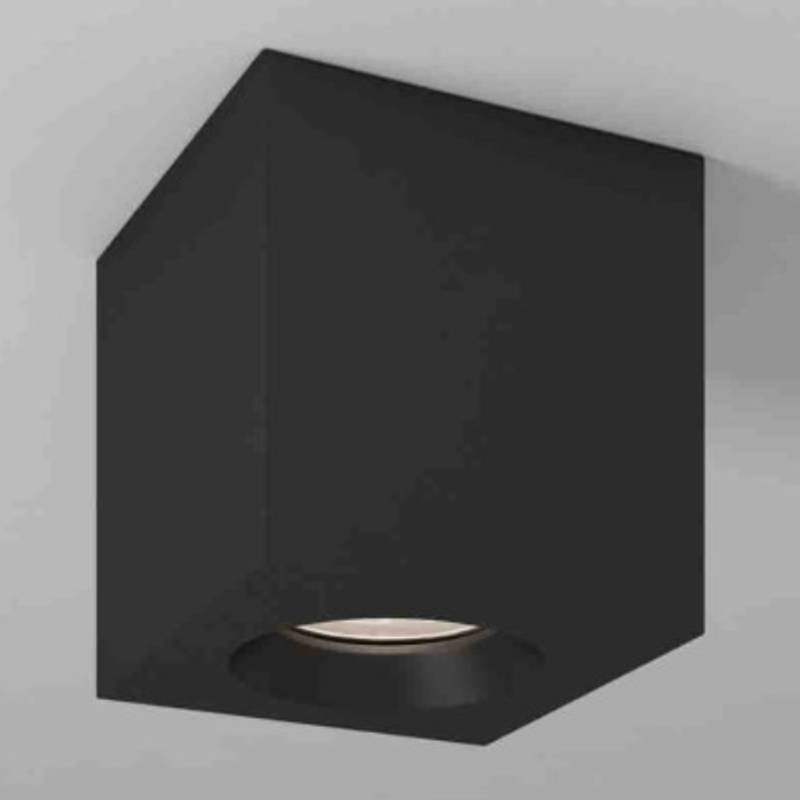                         PLAFONNIER - KLARA CARRE - GU10 - IP65 - NOIR - CLII