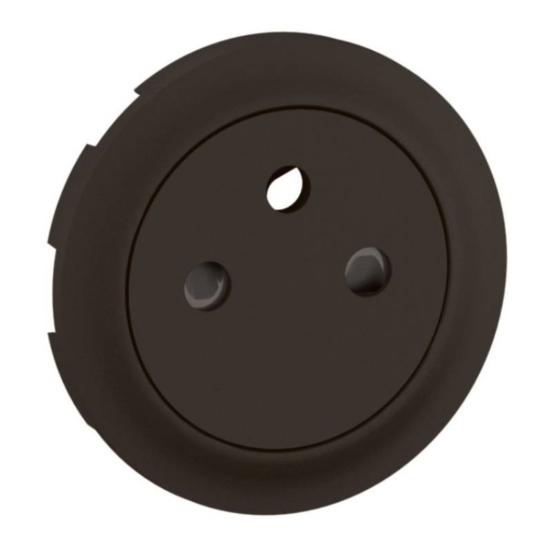                         Enjoliveur Céliane pour prise 2P+T Legrand - Surface Confort - Noir
