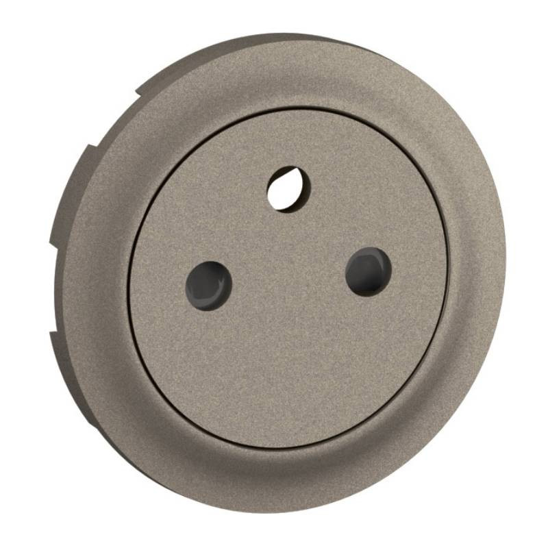                         Enjoliveur Céliane pour prise 2P+T Legrand - Surface Confort - Titanium