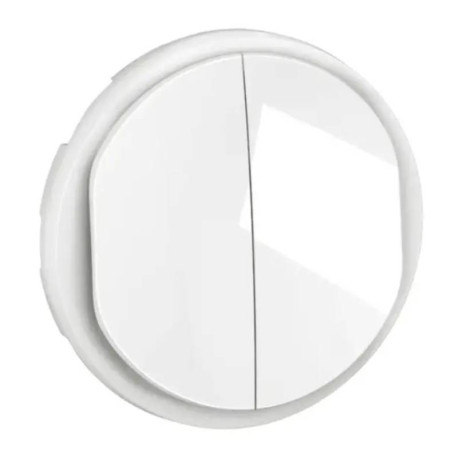 TOUCHE - DOUBLE VA ET VIENT/POUSSOIR LUMINEUX - BLANC - CELIANE 