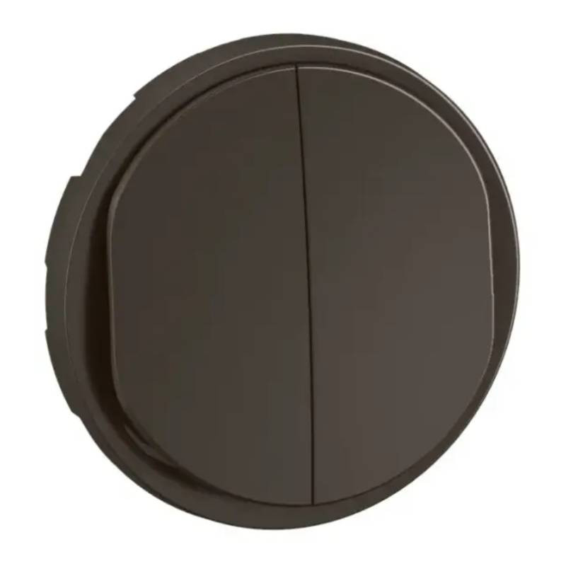                         Enjoliveur pour double poussoir NO+NF lumineux Céliane Legrand - Noir