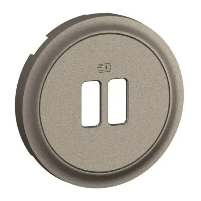                         Enjoliveur pour prise USB Céliane Legrand - Titanium