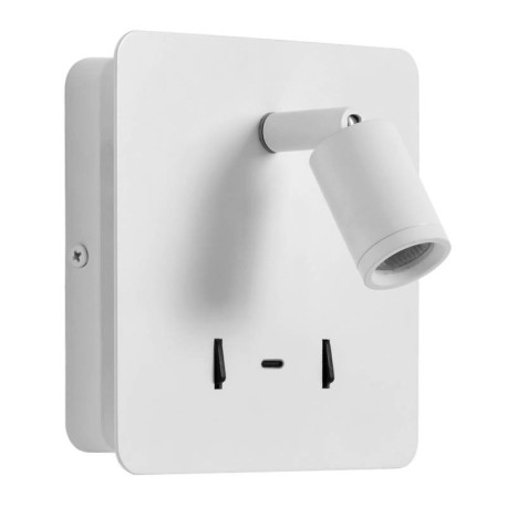APPLIQUE + LISEUSE - LIZEO - INTER - 9W - 830 - 240LM - BLANC - USB C