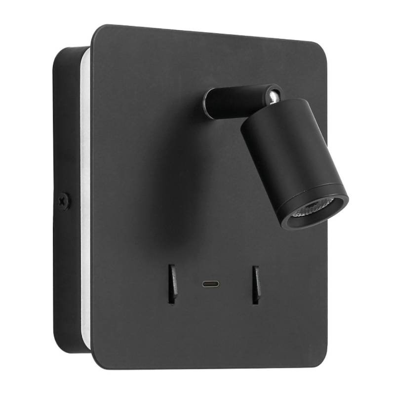                        LISEUSE + CHEVET LIZEO - INTER - 3,4W - 830 - 140LM - NOIR - USB C