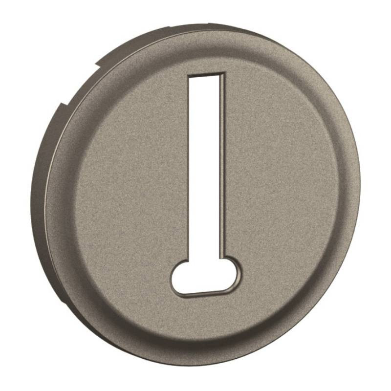                         Enjoliveur Céliane pour prise téléphone 8 contacts Legrand - Titanium