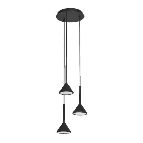SUSPENSION - FUJI - TRIO - 13W - 830 - 500LM - NOIR 