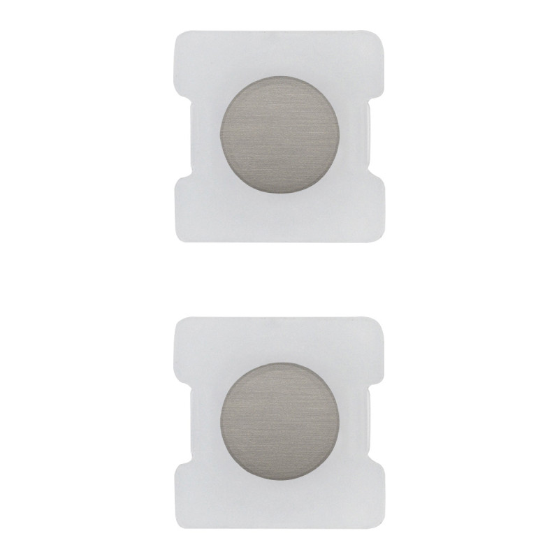                         BOUTON - EIKON TONDO - NICKEL BROSSE - (2 pcs)
