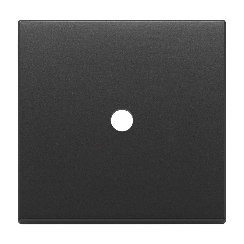                         PLAQUE - 1 BOUTON - EIKON TONDO - ANTHRACITE
