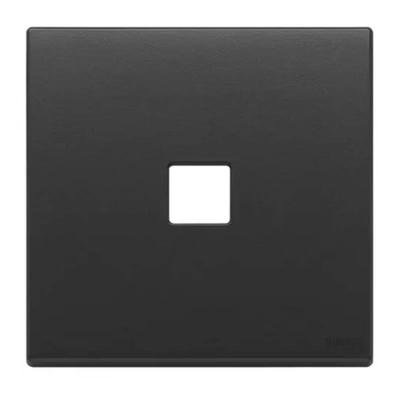                         PLAQUE - 1 BOUTON - EIKON FLAT - ANTHRACITE