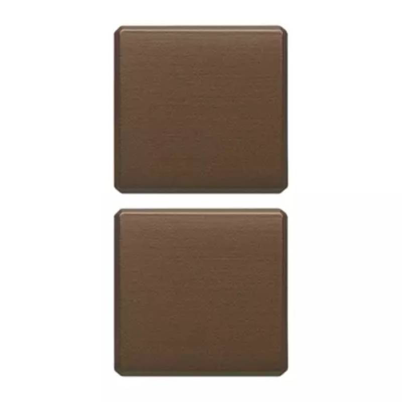                         BOUTON - EIKON FLAT - BRONZE FONCE BROSSE - (2 pcs)