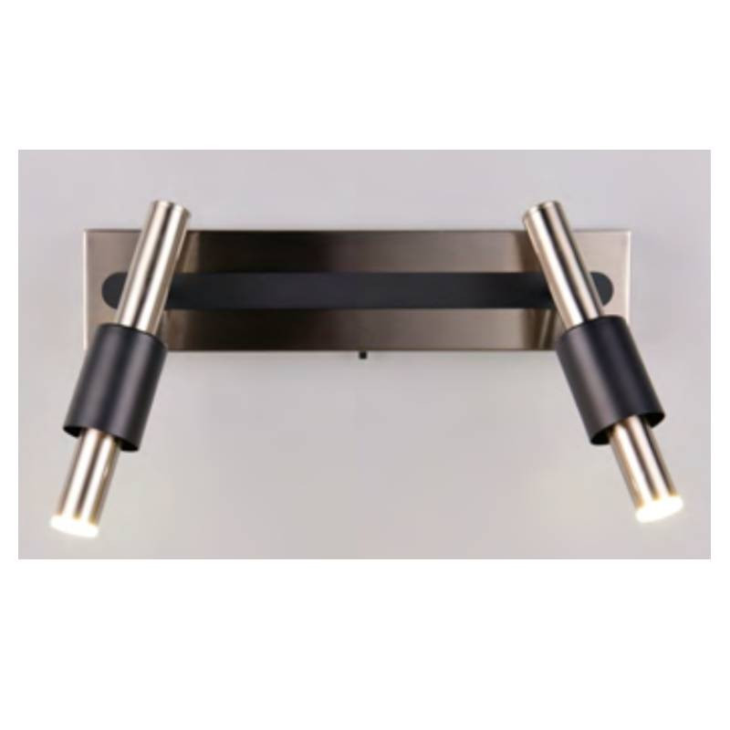                         APPLIQUE LED - IKARIS - 2x4,5W - 823/830/840 - 2x450LM - NICKEL MAT - BLACK MAT
