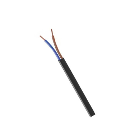 CABLE - H03VVH2F - 2X0,75²mm - NOIR (bobine 25m)