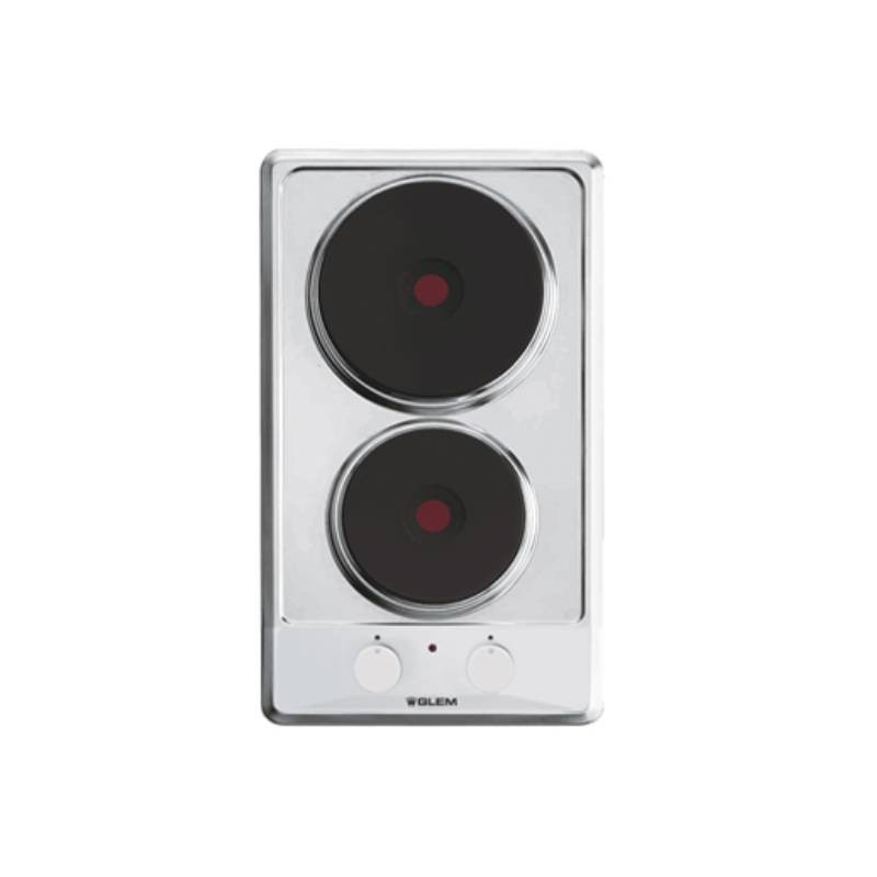                         PLAQUE - ELECTRIQUE - 2 FEUX - INOX