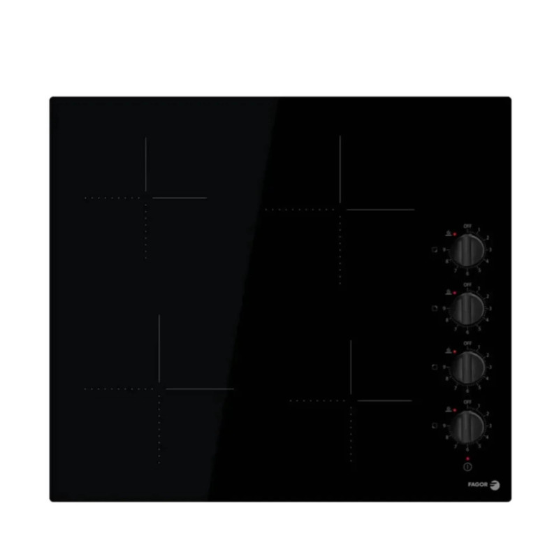                         PLAQUE - VITRO - 4 FEUX - BOUTON
