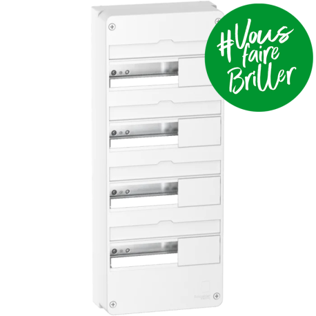 Coffret de répartition Resi9 - 13 modules - 4 rangées