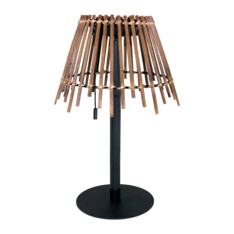 LAMPE DE TABLE - ELEONOR - LED - SOLAIRE - 100LM - NOIR/BOIS