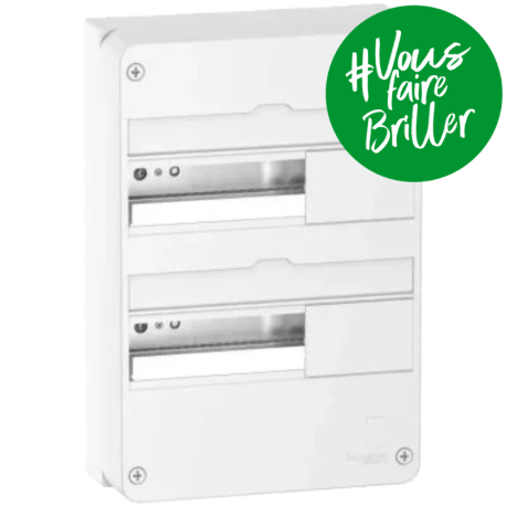 Coffret de répartition Resi9 - 13 modules - 2 rangées