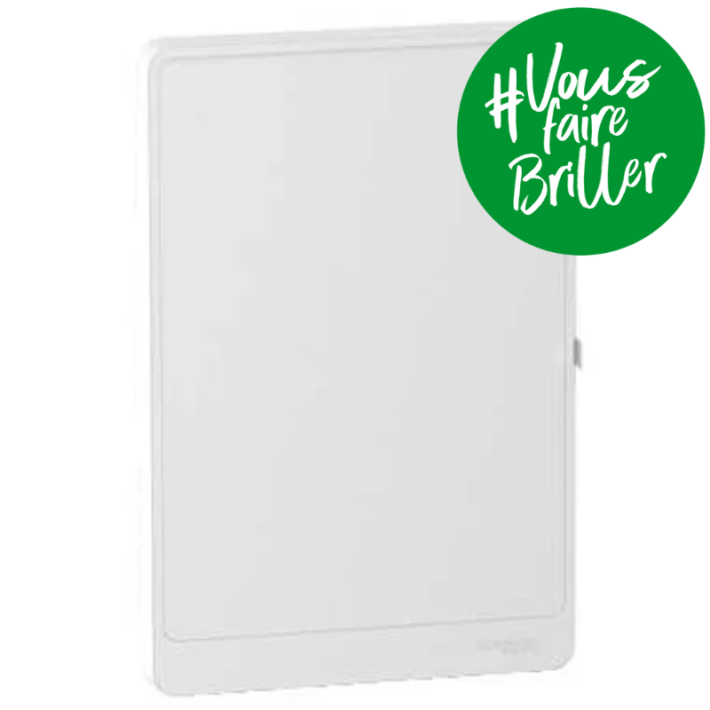                         Porte Styl blanche pour coffret de répartition Resi9 - 13 modules - 2 rangées