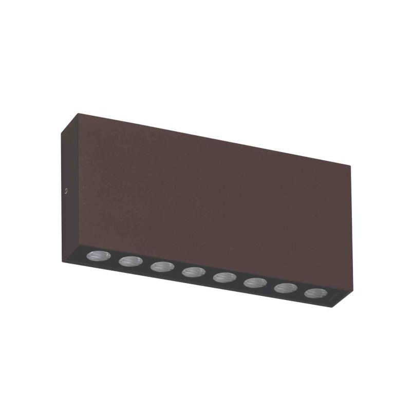                         Applique murale LED BRIKPRO 1 A Indigo - 14W - 3000K - IP67 - Acier Corten - Non dimmable - BP22/1C/3K/BR