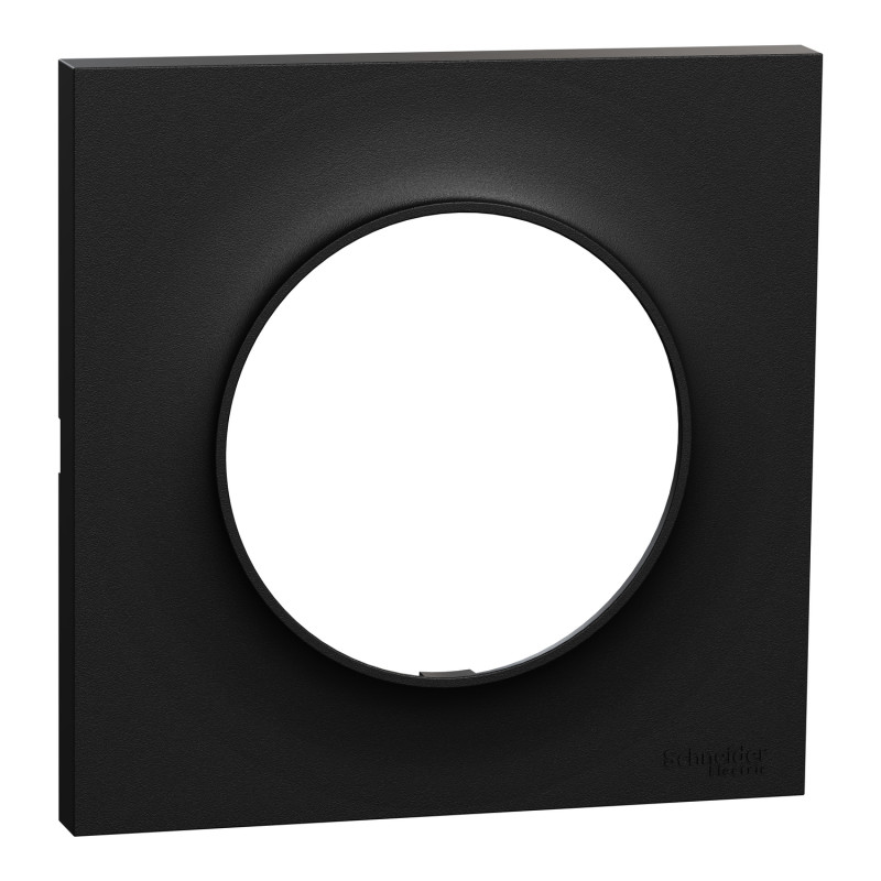                         S949702 - Plaque Odace Origine Schneider Electric - 1 poste - Noir mat