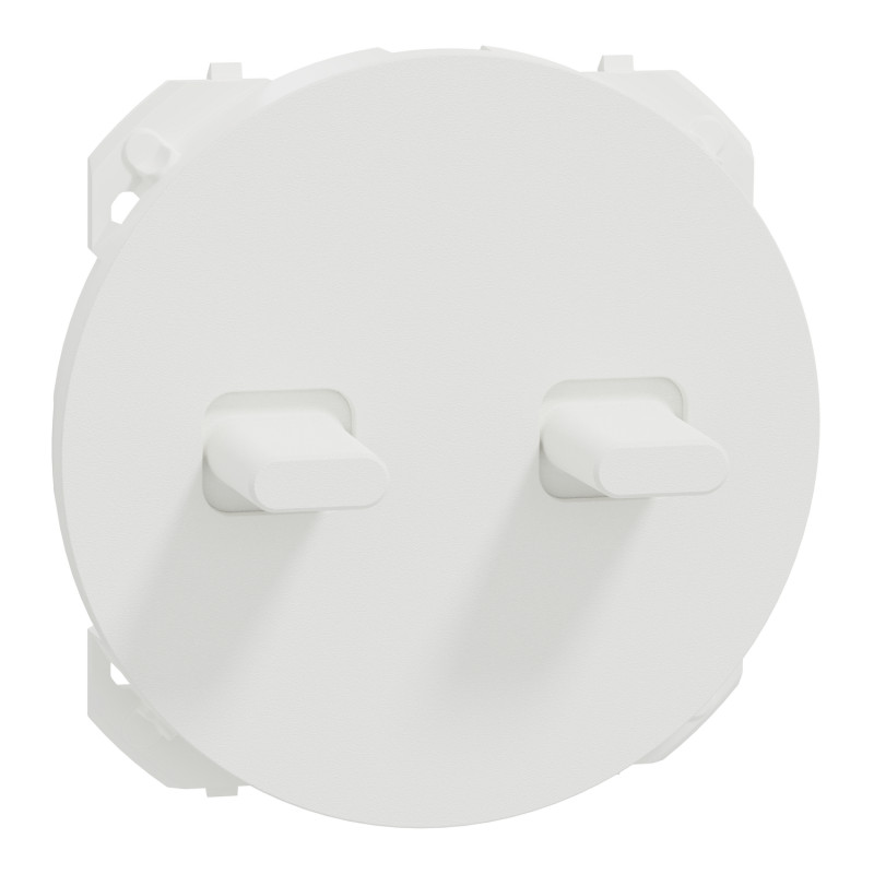                        S929211 - Enjoliveur pour double va-et-vient ou poussoir à levier Odace Schneider Electric