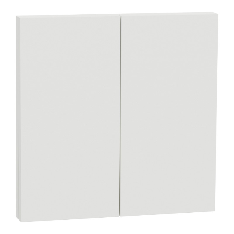                         S929222 - Plaque + Enjoliveur pour double va-et-vient ou poussoir Odace Intégral Schneider Electric