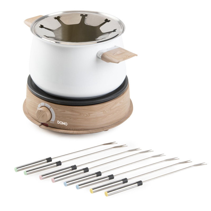                         APPAREIL A FONDUE - 8 PERSONNES - BOIS/BLANC
