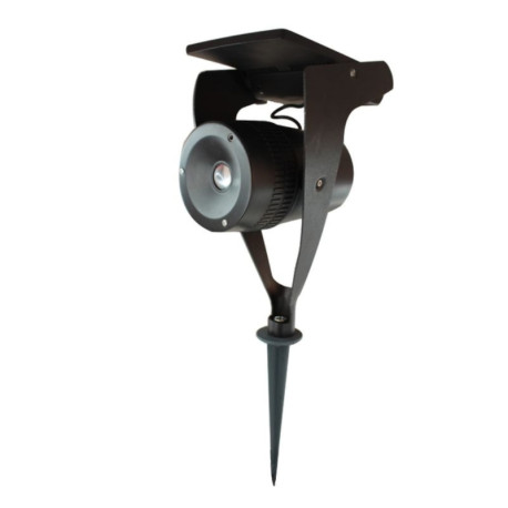 SPOT SUR PIQUET - PREMIUM - LED - SOLAIRE - 150LM - NOIR