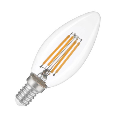 LED FILAMENT FLAMME - E14 - CLAIRE - 2,3W - 830 - 485LM - CLASSE A