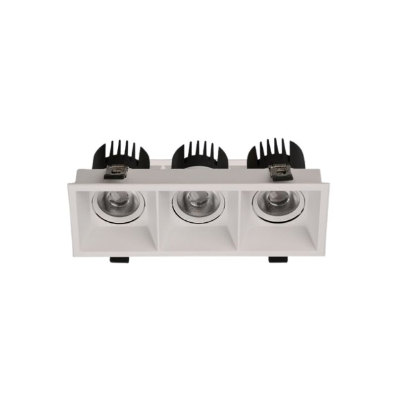                         SPOT LED - MOVE - 3X12W - 827/830 - 3915LM - RECTANGLE - BLANC - IP44 - CLII - ⧄85x230